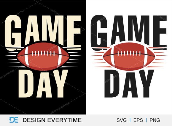 Game Day Typography SVG Design Graphics