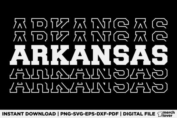 Patriotic USA State Arkansas T-Shirt Graphics