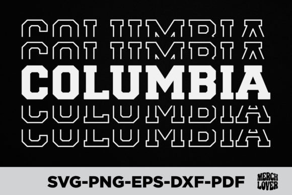 Patriotic USA State Columbia T-Shirt Graphics