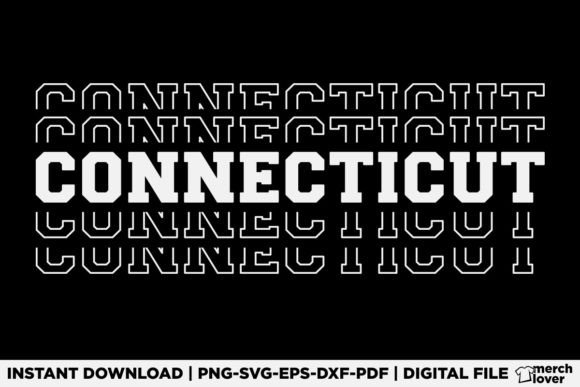 Patriotic USA State Connecticut T-Shirt Graphics
