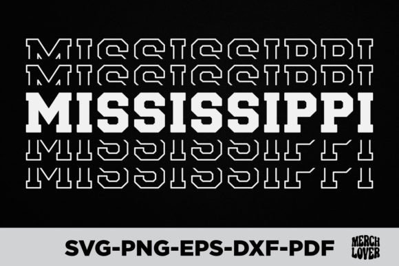 Patriotic USA State Mississippi T-Shirt Graphics