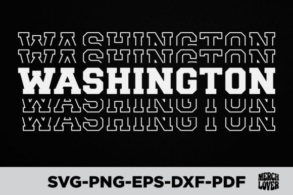 Patriotic USA State Washington T-Shirt Graphics