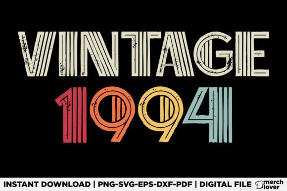 Vintage 1994 Birthday T-Shirt Graphics